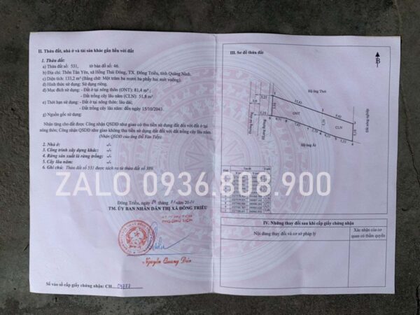 Đất Hồng Thái Đông - Đông Triều 2022 S 133m2 Chính Chủ Giá Tốt - Hình ảnh 8